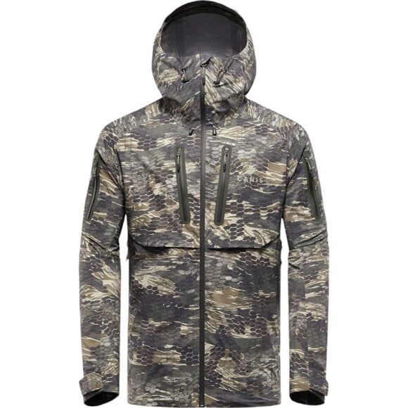 CANIS Men's Nunavut Waterproof Rain Jacket Alpha Camo XXL - Picture 1 of 16